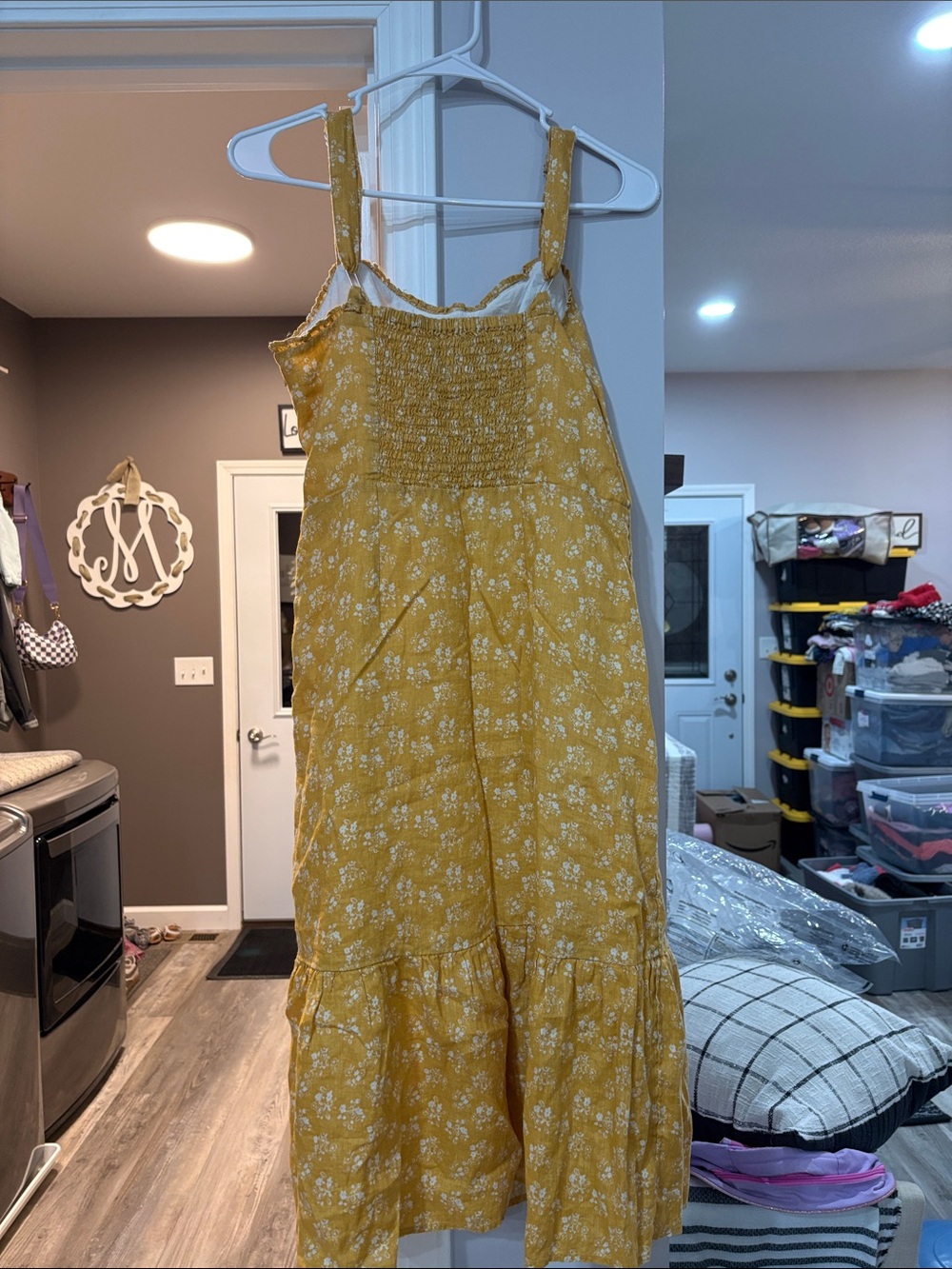 Cynthia Rowley Yellow Floral Midi Sundress - Picture 2 of 3